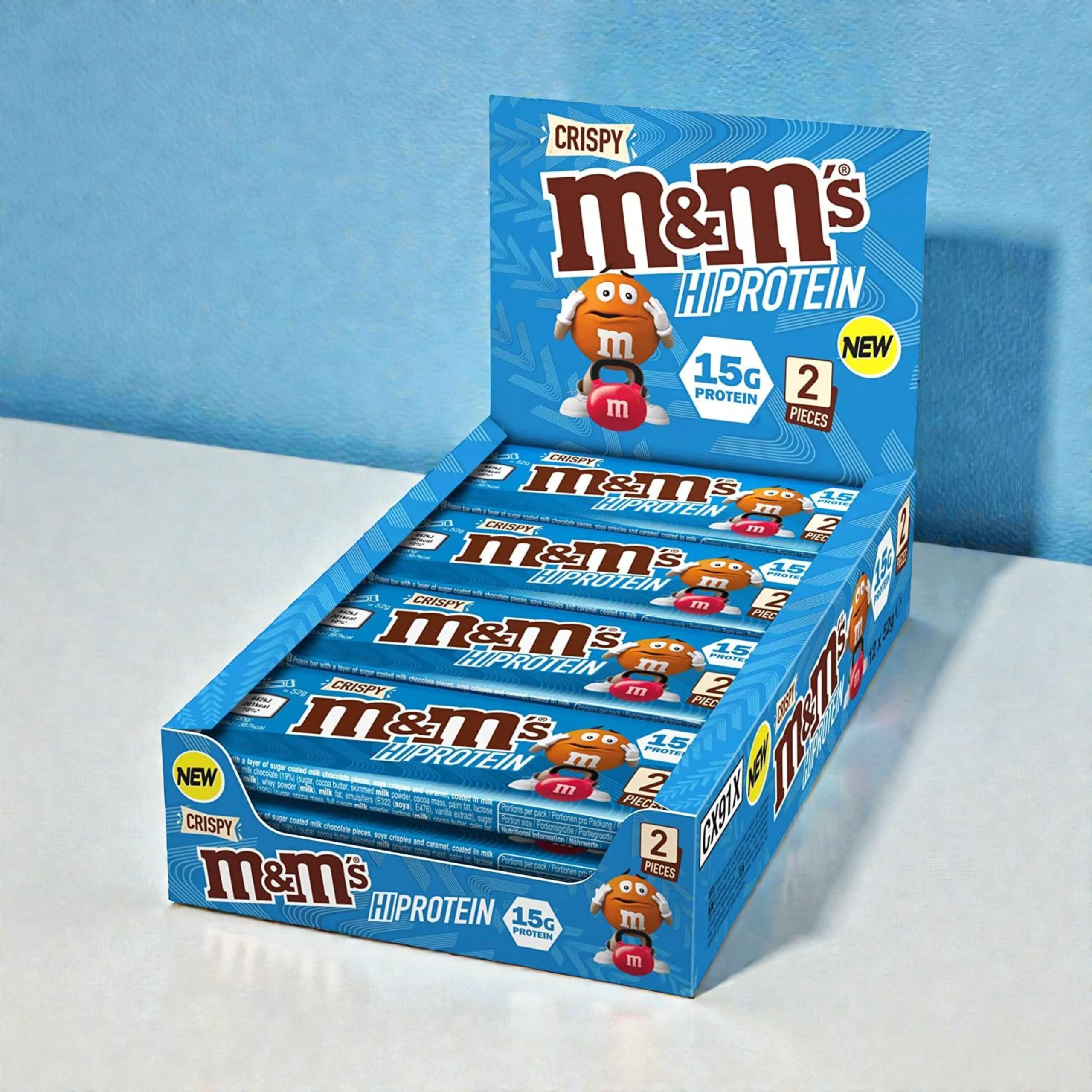 Mars - M&M`s Crispy HiProtein Bar - 12x 52g 